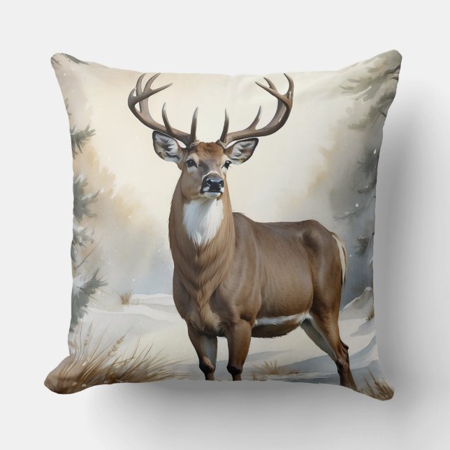 Cojín Decorativo Stag Buck Deer (Anverso)