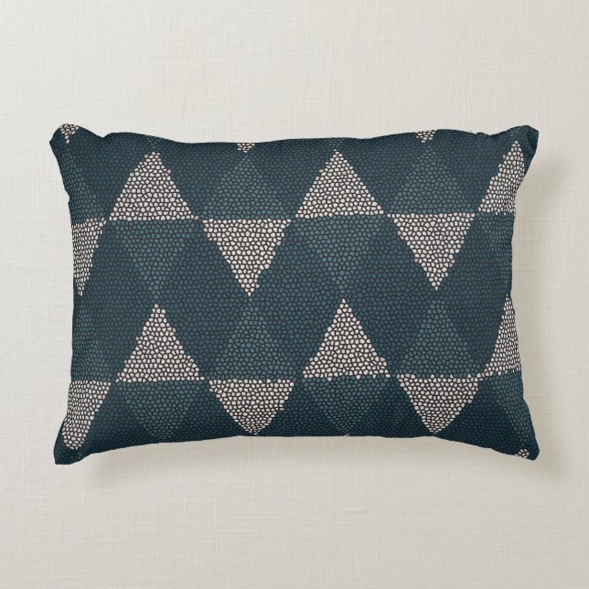 Cojín Decorativo Stained Glass Blue Diamond (Anverso)