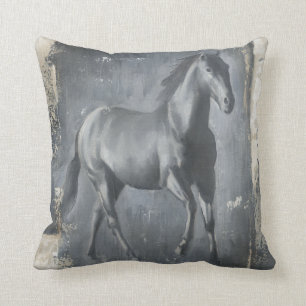 Cojín Decorativo Stallion negro en ejecución