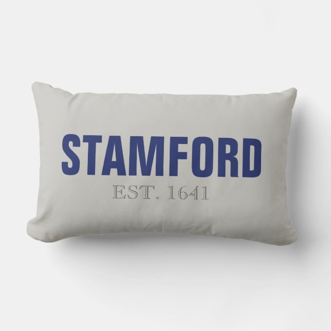 Cojín decorativo Stamford CT Fundado 1641 (Anverso)