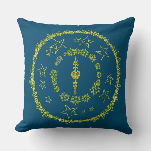 Cojín Decorativo Star Mandala - Pillow (Anverso)