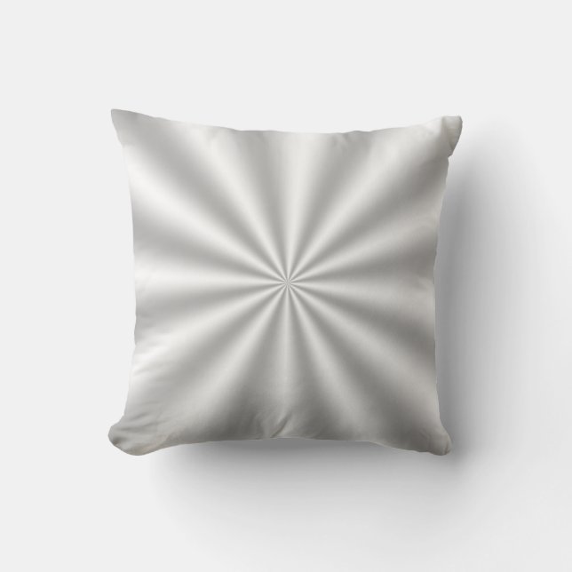 Cojín decorativo Starburst plateado/gris (Anverso)