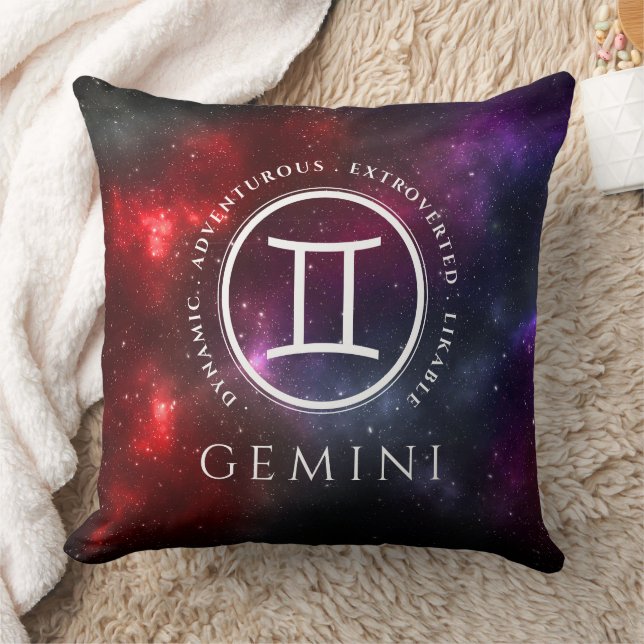 Cojín Decorativo Starfield Gemini Twins Zodiac Occidental (Manta)