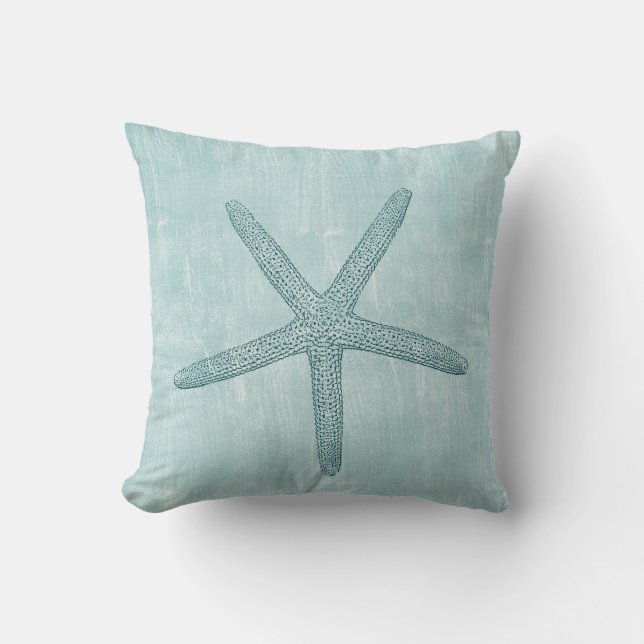 Cojín Decorativo Starfish Beach Blue Ocean (Anverso)