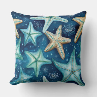 Cojín Decorativo Starfish beach house throw pillow home decor