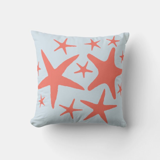 Cojín Decorativo Starfish de coral - Vida en la playa - Pillow (Anverso)