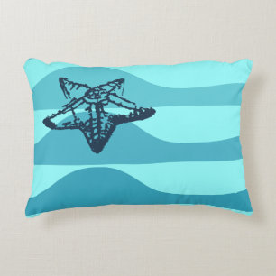 Cojín Decorativo Starfish & Ocean Waves Cushion Lumbar