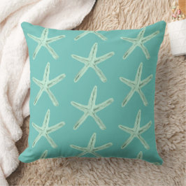 Cojín Decorativo Starfish verde marino costero