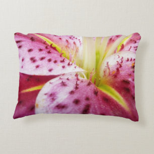 Cojín Decorativo Stargazer Lily Bright Magenta Floral