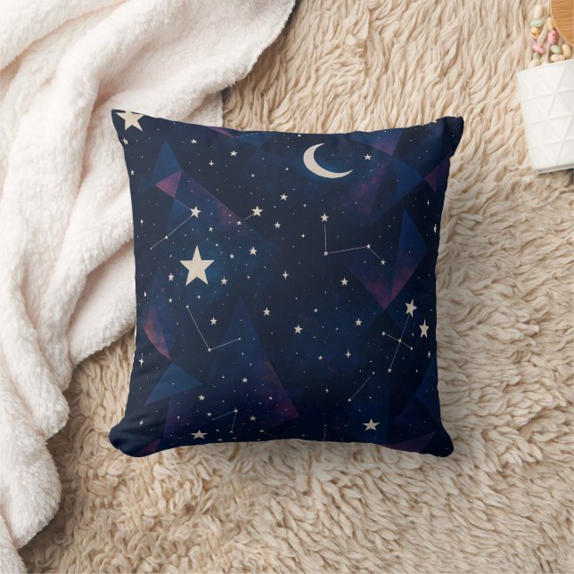 Cojín Decorativo Starry Constellation Sky - Patrón nocturno celesti (Manta)