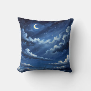 Cojín Decorativo Starry Crescent Sky