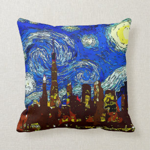 Cojín Decorativo Starry Night Chicago,