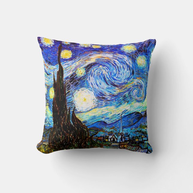 Cojín Decorativo Starry Night Van Gogh Bella Artes (Anverso)
