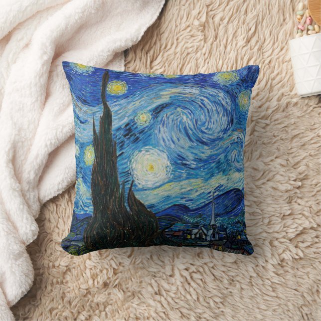 Cojín Decorativo Starry Night Vincent Van Gogh   (Manta)