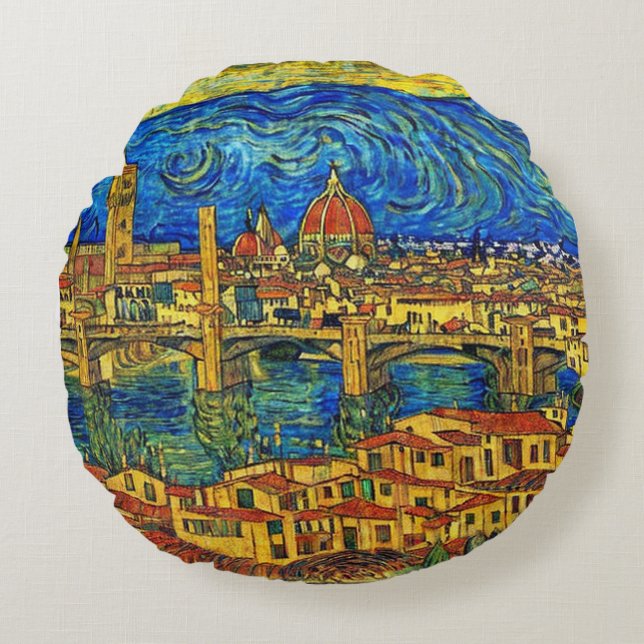 Cojín decorativo Starry Starry Night Florence Ital (Anverso)
