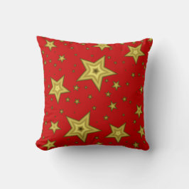 Cojín Decorativo Stars on Red background Pillow