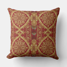 Cojín Decorativo Statement Golden Red Ornate Cushion 4 Living Room
