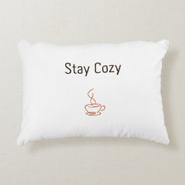 Cojín Decorativo Stay Cozy Throw Pillow | Minimal Cozy Aesthetic De