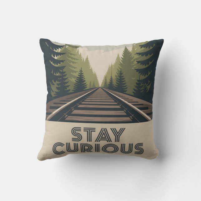 Cojín Decorativo Stay Curious (Reverso)