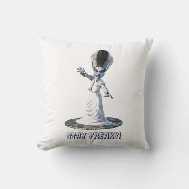 Cojín Decorativo Stay Freaky! Bride of Frankenstein (Anverso)