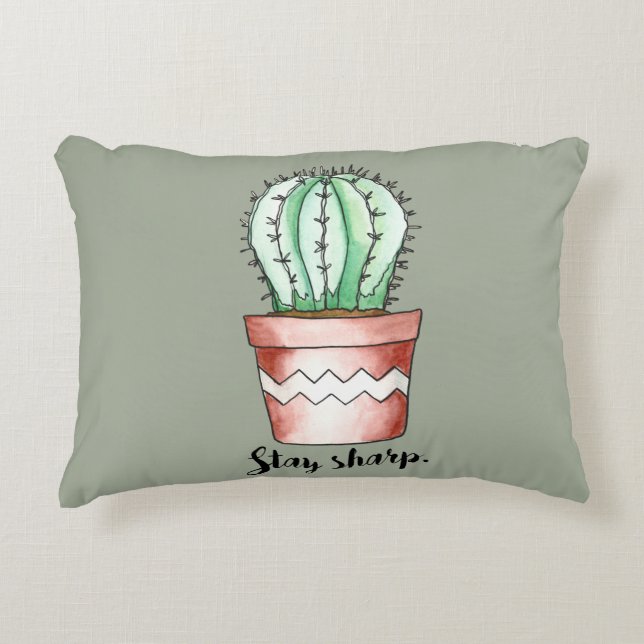 Cojín Decorativo Stay Sharp Cactus (Anverso)