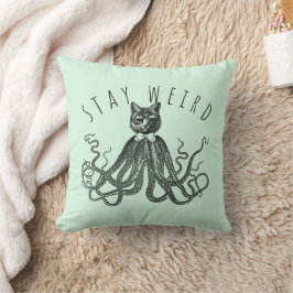 Cojín Decorativo Stay Weird Catopus Cat and Octopus Mashup