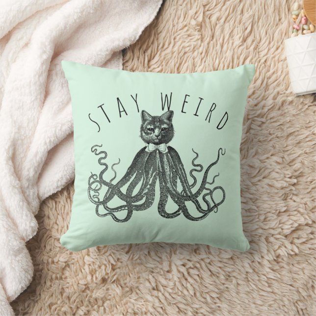Cojín Decorativo Stay Weird Catopus Cat and Octopus Mashup (Manta)