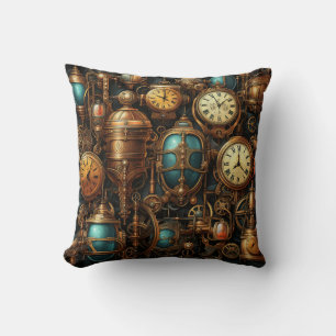 Cojín decorativo Steampunk Clocks