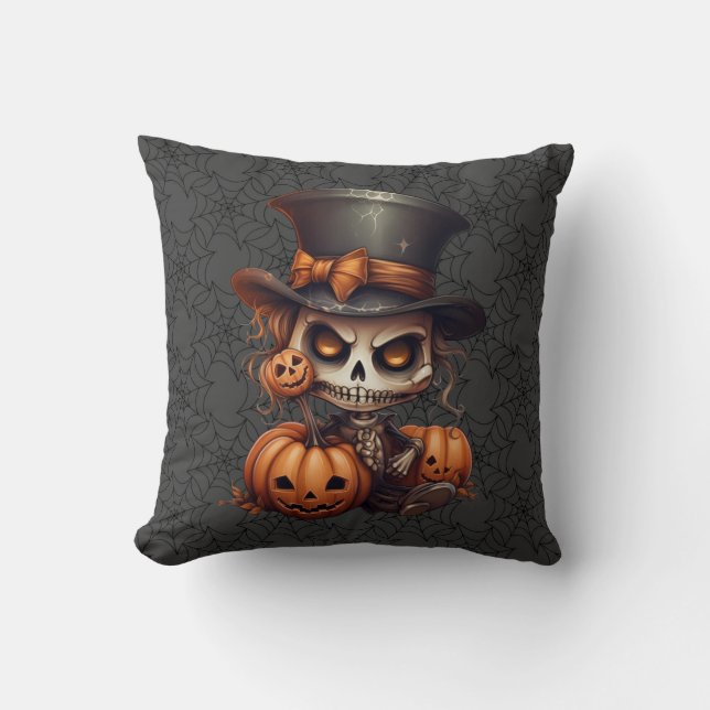 Cojín decorativo Steampunk Skeleton (Anverso)