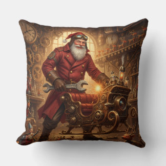 Cojín Decorativo Steampunk Weihnachtsmann Werkstatt