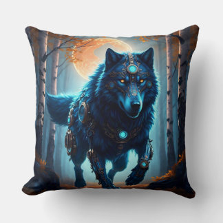 Cojín Decorativo Steampunk Wolf