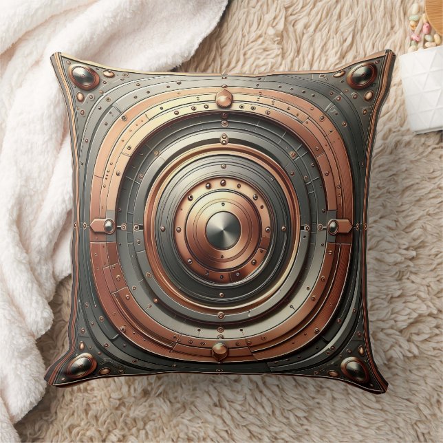 Cojín Decorativo steel and copper metal object (Manta)