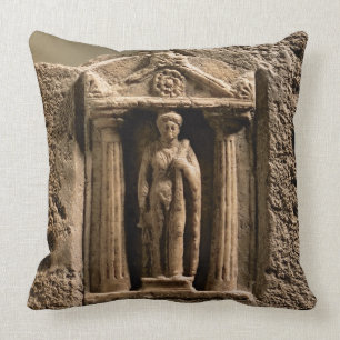 Cojín Decorativo Stele votivo del mármol y de la piedra arenisca