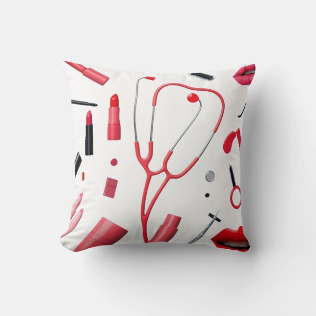 Cojín Decorativo Stéthoscope et maquillage  (Anverso)