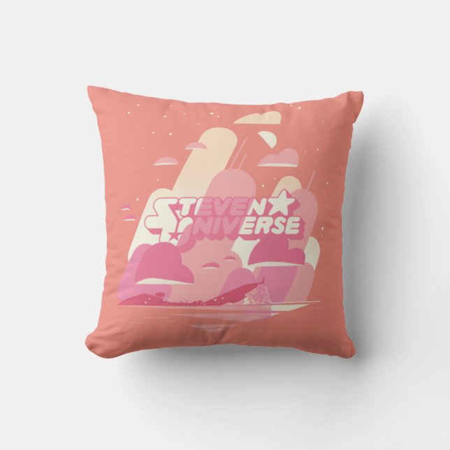 Cojín Decorativo Steven Universe | Ciudad de la playa (Anverso)