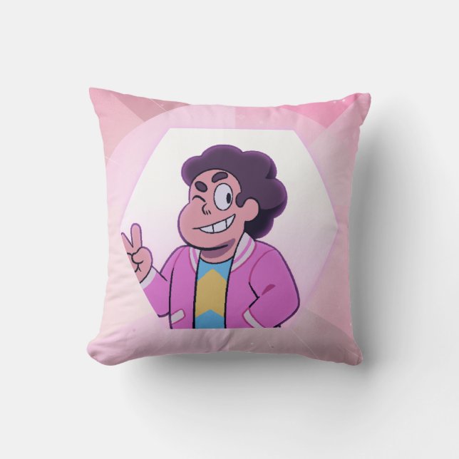 Cojín Decorativo Steven Universe | Retrato de diamante rosa (Anverso)