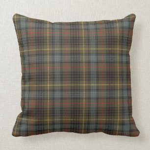 Cojín Decorativo Stewart Hunting Weathered Tartán Plaid Pattern
