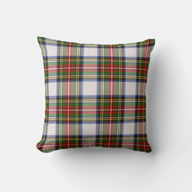 Cojín Decorativo Stewart Royal Vress Plaid Scottish Pattern (Anverso)