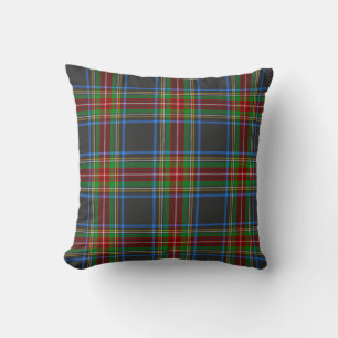 Cojín Decorativo Stewart Stuart Black Clan Tartan Plaid