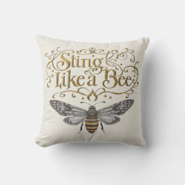 Cojín Decorativo Sting Like A Bee Vintage Fairytale Girl Power Art
