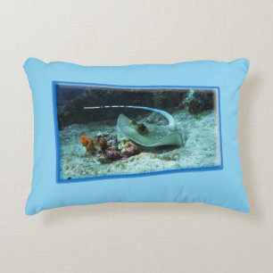 Cojín Decorativo Stingray en movimiento - Diseño fotográfico  