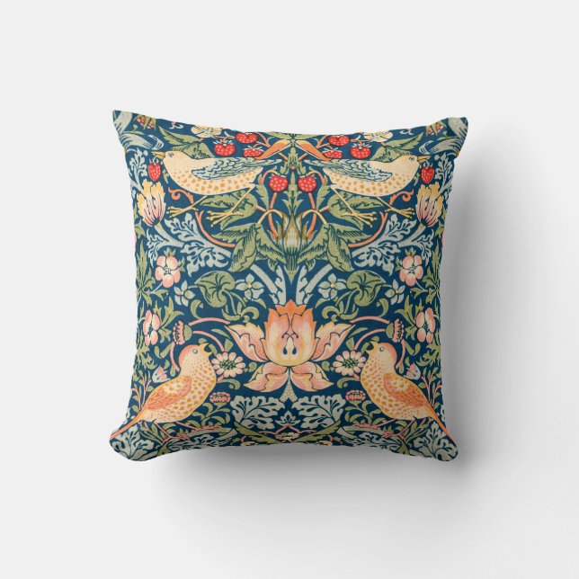Cojín Decorativo Strawberry Thief (Anverso)