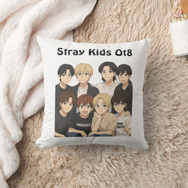 Cojín Decorativo Stray Kids Anime Graphic  (Manta)