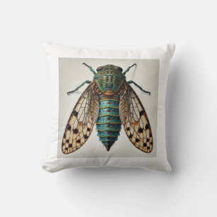 Cojín Decorativo Strepsipteran Insect View from Above 180724AREF104