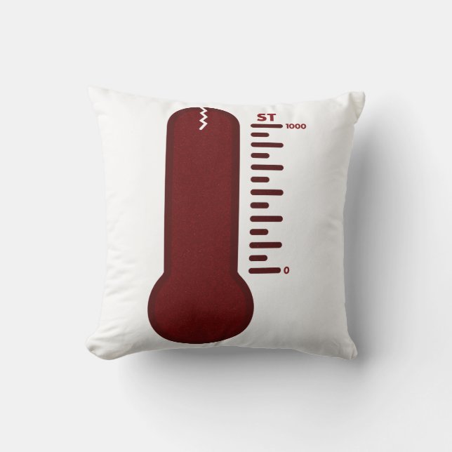 Cojín Decorativo Stress Thermometer Pillow (Anverso)