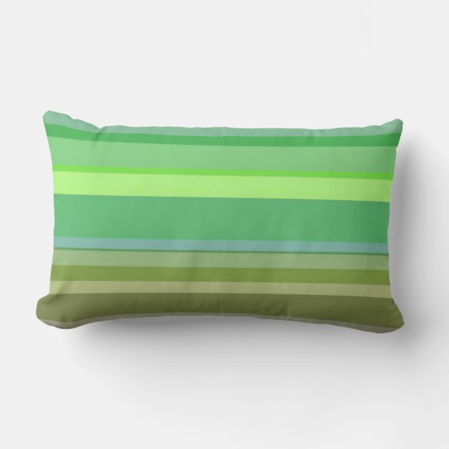Cojín decorativo Stripe Green (Anverso)