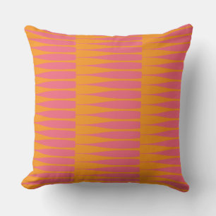 Cojín Decorativo Stripe rosa y Naranja