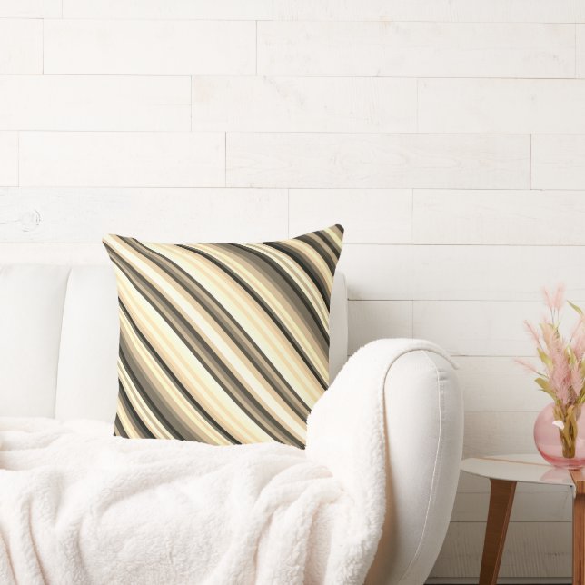 Cojín decorativo Stripey Sepia de 20" x 20" (Sofá)