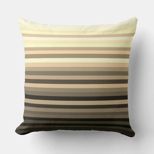 Cojín Decorativo Stripey Sepia Pillow (Anverso)