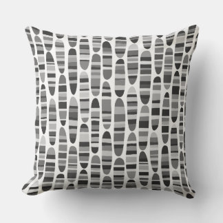 Cojín Decorativo Stripey Strokes 120123 - Blanco y negro